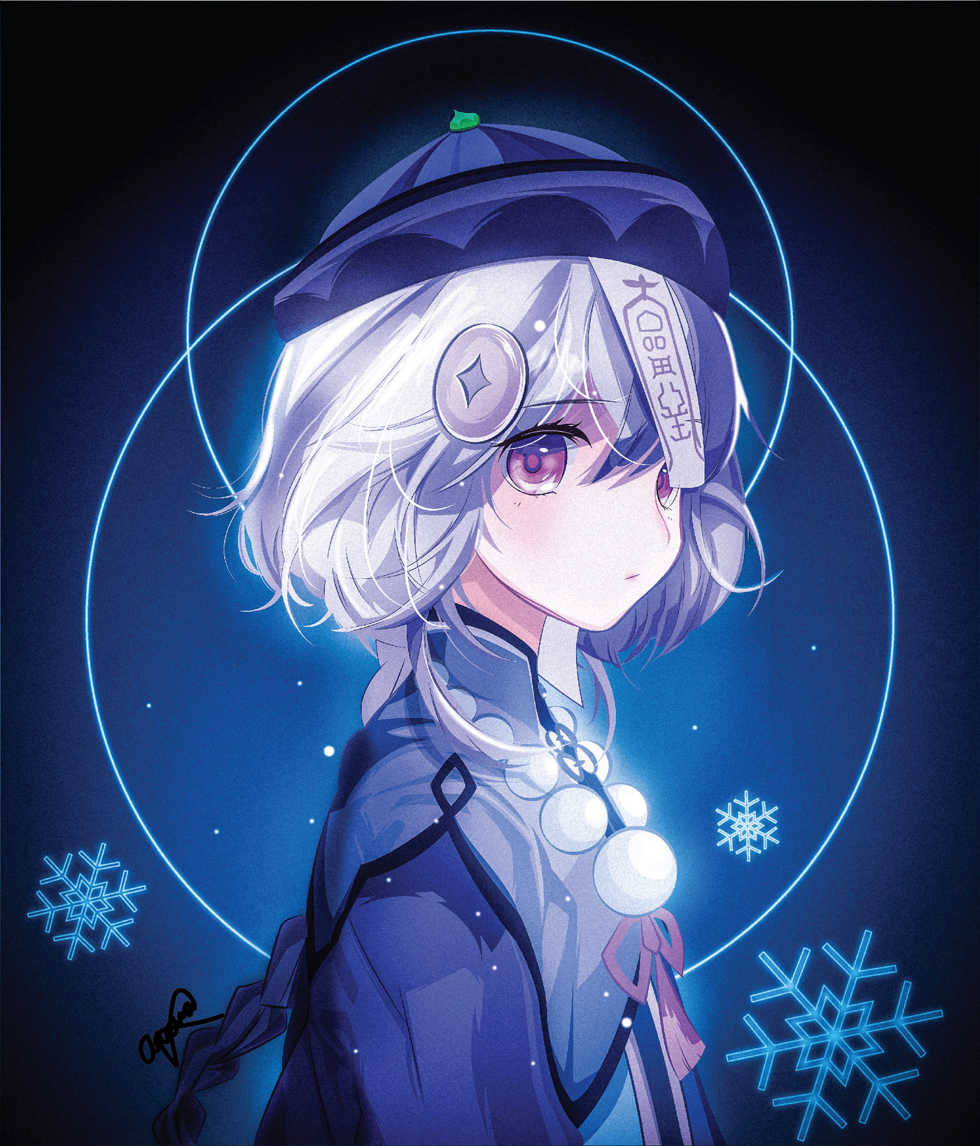 Full-character vector illustration of Qiqi